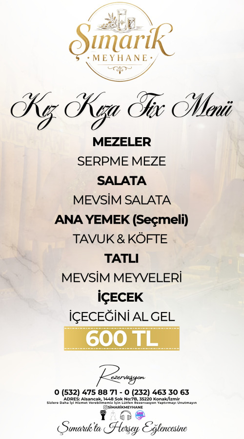Kız Kıza Özel Fix Menü - İçeceğini Al Gel